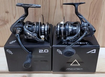 13 FISHING " ARCHITECT A " 2.0 5.2:1 SPINNING REEL 8BB ** LOT OF 2 ** NEW