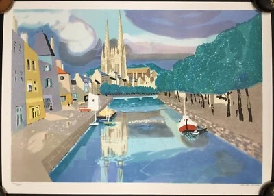 Litografía L/ED firmada y numerada de Georges Lambert Notre Dame Foto 1 de 4