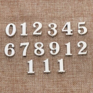 Zifferblatt Zahlen 3,6,9,12 für Grossuhren Silber 20mm hoch 15mm breit - Bild 1 von 2