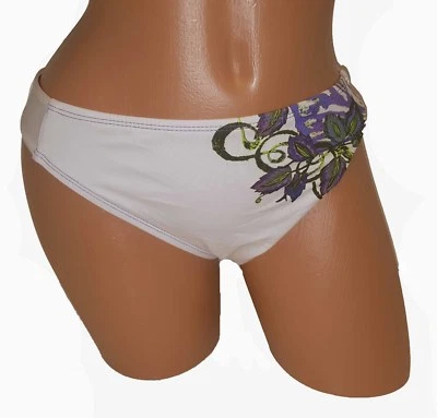 Lucky Nuevo Blanco Para Mujer Talla S Pequeño 4 6 Traje de Baño Bikini Parte Inferior $64 1625-S Foto 1 de 2