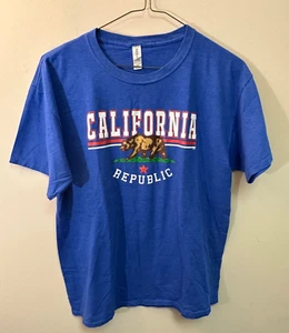 Unisex / California Republic / SS / Blue Tee - Large - Picture 1 of 3