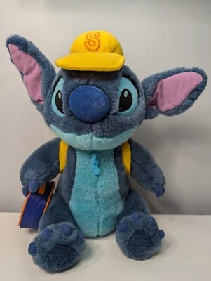 Peluche Stitch Disney Store Vintage Ir a la Escuela 12" Pulgadas Raro Lilo Foto 1 de 4