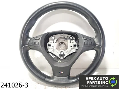 OEM 2007-2013 BMW X5 4.4L M Sport Leather Heated Steering Wheel Black - Image 1 of 4