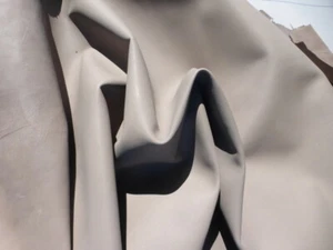 Goatskin leather hide Taupe Brown firm temper smooth natural finish bookbinding - Picture 1 of 4