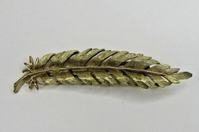 VTG Gold Tone Leaf Hair Barret - Image 1 of 4