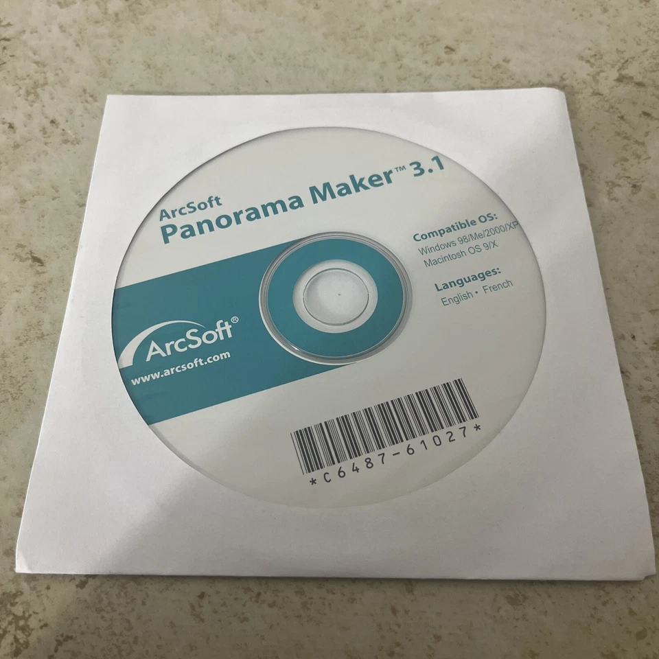ArcSoft Panorama Maker 3.1 (PC, CD-ROM) Windows & Mac OS - EXCELLENT - Image 1 of 2