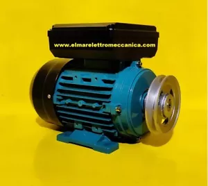 MOTORE ELETTRICO HP 2 Kw 1,5 GIRI 2800 Monofase + Puleggia COMPRESSORE - Foto 1 di 4