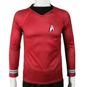 Into Darkness Starfleet Team Cos Tunic Shirt Red Uniform New - Picture 1 of 7