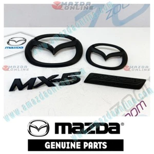 Mazda Matt Black Chrome Ornament fits 2019-2025 MX-5 Miata ND2 NE Sperformance - Picture 1 of 4