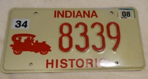 Indiana HISTORIC MOTOR VEHICLE License - Picture 1 of 1