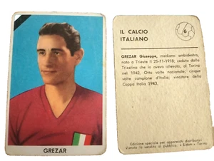 FIGURINE SIDAM CALCIO - IL GRANDE TORINO # 6 - GIUSEPPE GREZAR - NUOVA - CARD - Picture 1 of 1