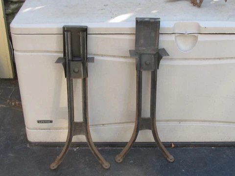 Vintage Metal Adjustable  School Desk Legs Cover