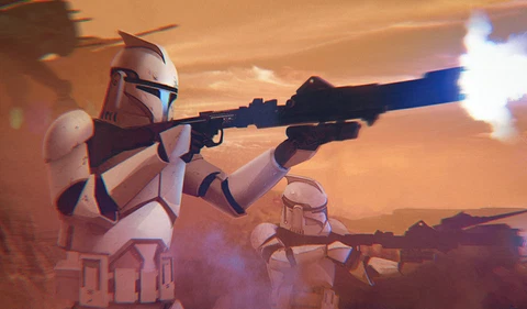 Star Wars Clone Wars Custom 3.75 DC-15A Blaster Rifle (2x) for Hasbro TVC Cover