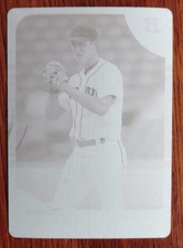 1/1 2005 Bowman Chrome Printing Plate Magenta #328 Mike Garber Boston Red Sox