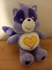 Bright heart Racoon. VIntage care bear plush. V.Good condition .