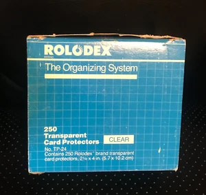 Protectores de tarjetas transparentes Rolodex TP-24 de colección aprox. 165 unidades - Imagen 1 de 8