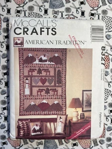 McCall's Pattern 8327 American Tradition Wall Hanging Pillows Stockings FF UNCUT - Picture 1 of 2