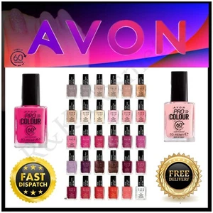 AVON PRO Ultra COLOUR 60 SECONDS QUICK DRY NAIL ENAMEL 10ml BNIB nail polish - Picture 1 of 85