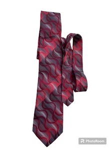 Murano tie mens red Multi dress tie 100% silk Hand Tailored in USA - Picture 1 of 5