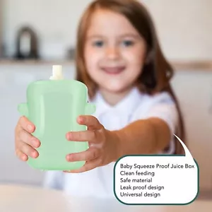 Baby Squeeze Proof Food Pouch Universal Multipurpose Prevent Messes Support Self - Picture 1 of 12