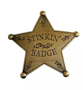 Réplica Stinkin' Insignia Acabado Dorado 2" Novedad Insignia Occidental - Imagen 1 de 2
