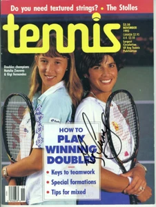 Gigi  Fernandez November 1993  Autographed Tennis Magazine HOF Winning Doubles - Picture 1 of 1