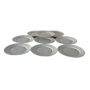 Dansk Internatinoal Designs LTD. Portugal  White Salad/Dessert 7.75" Plates S/9 - Picture 1 of 5