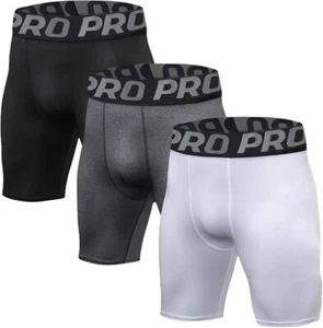 Kompressionsshorts 3er Pack Gr. XL schnelltrocknend Base Layer Gym Laufen Sport BH3 - Bild 1 von 6