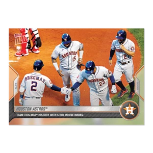 2022 TOPPS NOW #194 HOUSTON ASTROS 5 HOME RUN IN 1 INNING - Picture 1 of 1