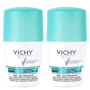 2X VICHY hypoallergenic 48H ANTI PERSPIRANT ROLL ON DEODORANT 50ML New - Picture 1 of 1