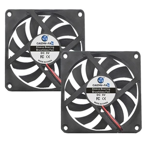 2X wentylator obudowa wentylatora 5V 12V 24V do komputera PC 80x80x10mm 80mm cichy wentylator - Zdjęcie 1 z 10