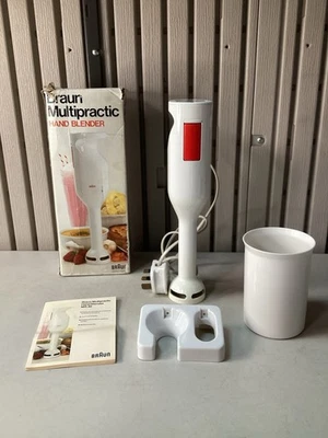 Braun Vintage Multipractic Hand Blender MR30 With Wall Holder & Mixing Beaker. - image 1 of 4