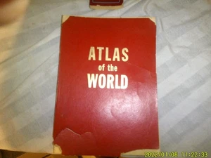 VINTAGE SOFTBACK BOOK ATLAS OF THE WORLD CONSOLIDATED PUBLISHERS CHICAGO - Picture 1 of 3