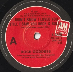 ROCK GODDESS 45: I DIDN'T KNOW I LOVED YOU +1 AUSSIE A & M 9389 NM & NM 1984 - Picture 1 of 2