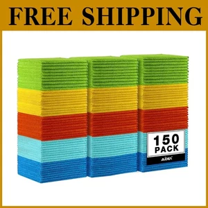 Asciugamani in microfibra senza pelucchi per auto 150 pezzi - Foto 1 di 9