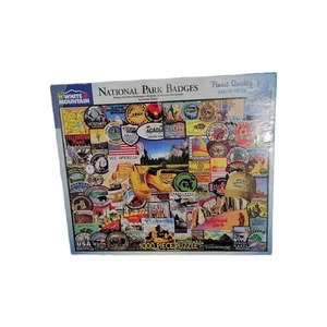 White Mountain National Park Badges By Charlie Girard 1000 Piece Puzzle 10825-2 - Picture 1 of 4