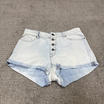 Pantalones Cortos Roxy Azul Bolsillos Mujer Talla 28 Foto 1 de 4