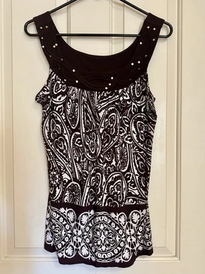 Heart Soul女式棕色无袖上衣大号 — 第 1/4 张图片