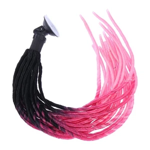 Rampa degradada coleta trenzas cola de caballo casco decoración con ventosa para bicicleta... - Imagen 1 de 9