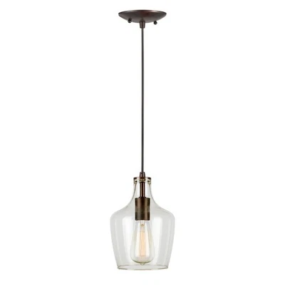 Forte Lighting 2679-01-32 Signature Mini Pendant Antique Bronze - Image 1 of 3