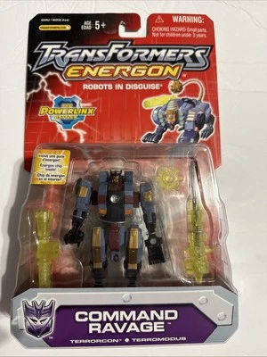 Transformers Energon  Terrorcon COMMAND RAVAGE RID The POWERLINX Battles MOSC - Image 1 of 2