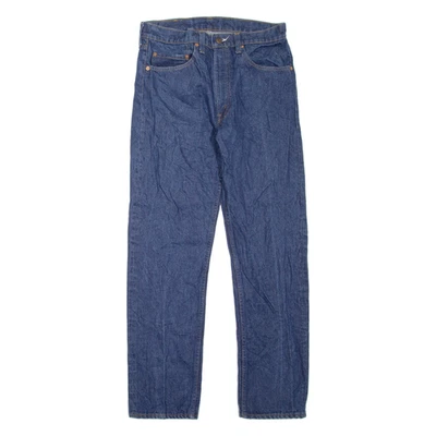 Vintage LEVI'S 505 0217 Made In USA Mens Jeans Blue Straight 80s W32 L31 - Image 1 of 4