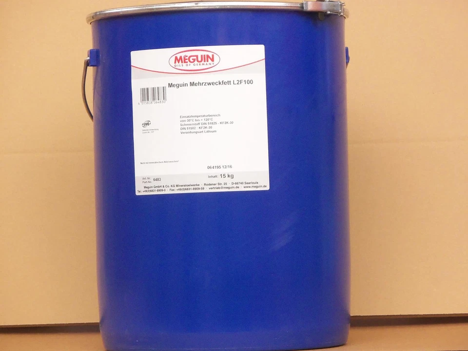 7,99€/kg Meguin Graphitfett L2F100 15 kg Universalfett - Bild 1 von 1