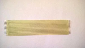 ZME63 Lot of 5 pcs Teflon FLEXSTRIP Jumper 12 Conductor 2mm Pitch 101.6mm Long - Picture 1 of 2