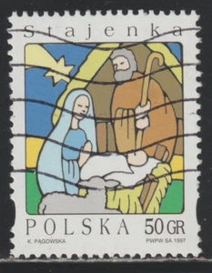 Poland 1997 SC# 3378 - Christmas - Nativity - Used Lot # 449 - Picture 1 of 2