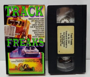 Track Freaks (VHS, 1999) Drag Racing Dragster Jet Truck Wheelie Car - Picture 1 of 6