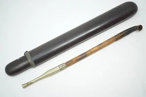 Japanische Kiseru Pfeife mit Pfeifenbox Antik-Vintage Original aus Japan 0508F38 - Picture 1 of 13