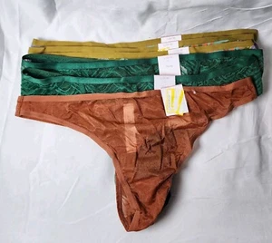 New Auden Women's Multicolor 6 Pairs Low-Rise Mixed Thongs Underwear Size L - Picture 1 of 8