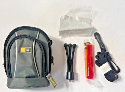 Case Logic Camera Carry Storage Bag Shoulder Strap Belt Loop Gray tripod Lot - Image 1 of 4