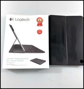 Logitech Ultrathin Bluetooth Keyboard Folio for iPad Air Black Folioi5 - Picture 1 of 7